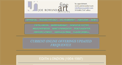 Desktop Screenshot of joerowandart.com